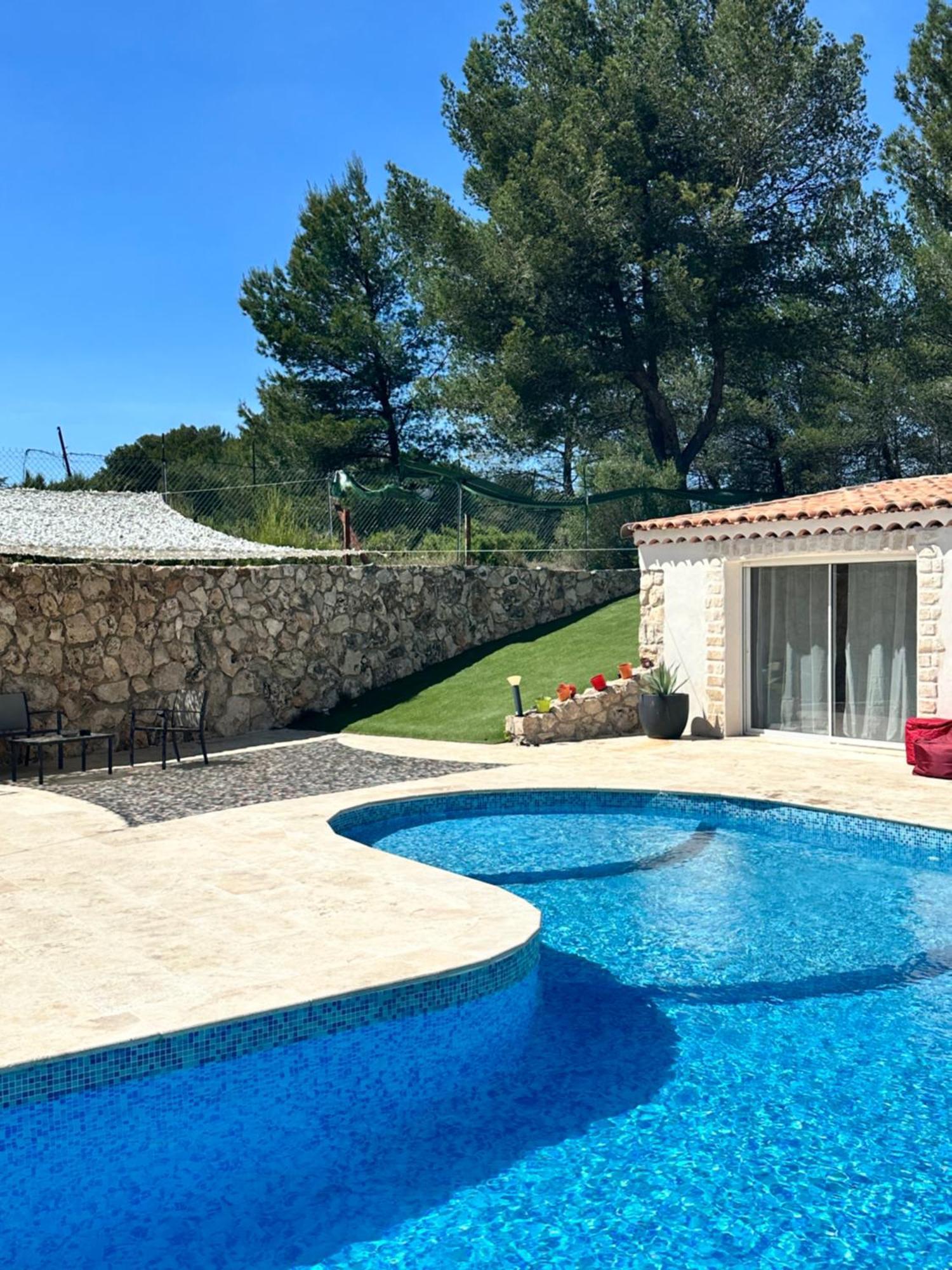 Jolie Maison Avec Vue Sur Piscine 布克贝尔航空 外观 照片